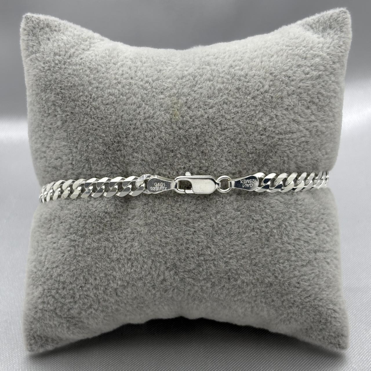 #ESC182 - Esclava Cubana Plata - 120 - 4.5 mm - A07/9.4