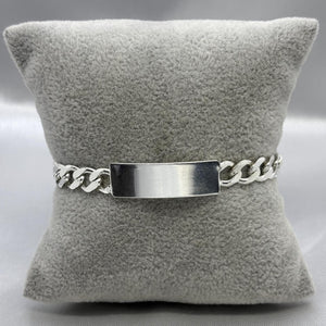 #ESC254 - Esclava Barbada Plata - 7 mm - A06/12.3