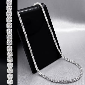 #G145 - Gargantilla Con Piedra De Zirconia Plata - IP9.2