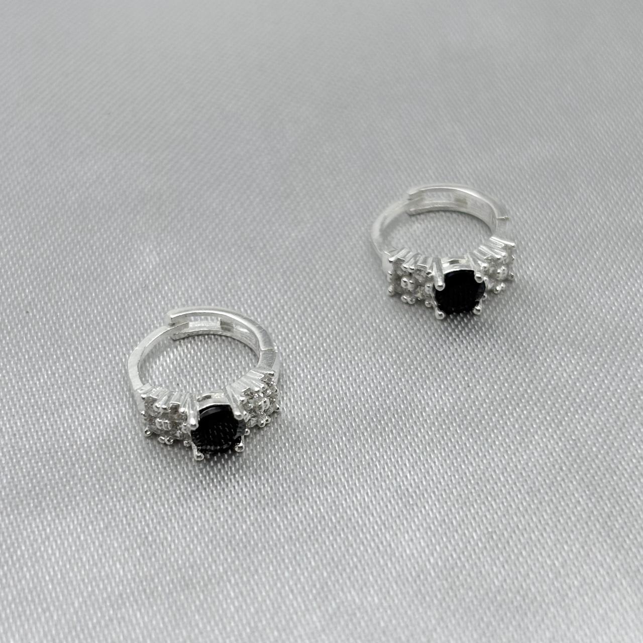 #H195 - Huggie Con Piedra Zirconia Plata - A15/1.7