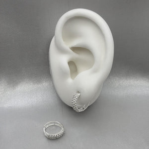 #H194 - Huggie Con Piedra De Zirconia - A15/1.9