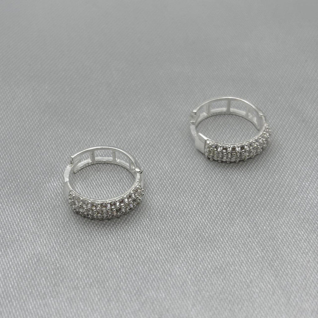 #H194 - Huggie Con Piedra De Zirconia - A15/1.9