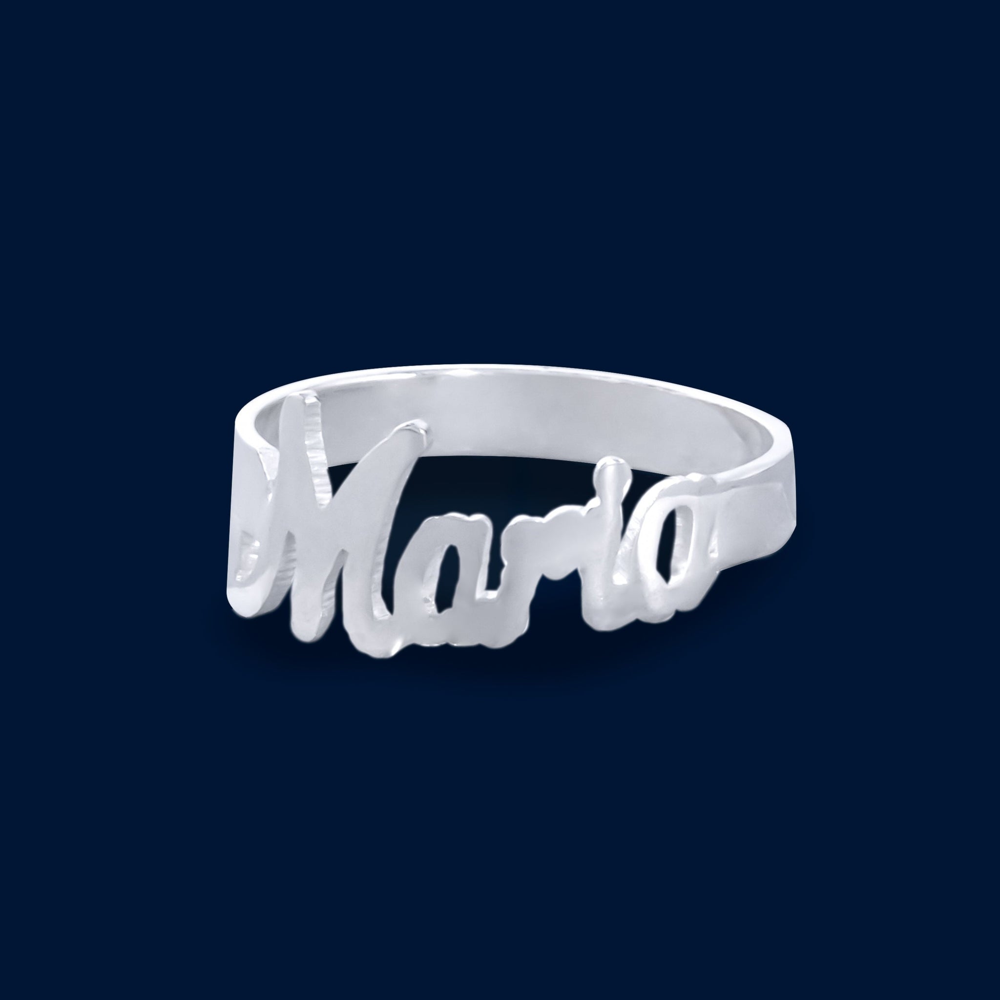 #HE115 - Anillo Grabado De Plata