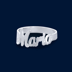 #HE115 - Anillo Grabado De Plata