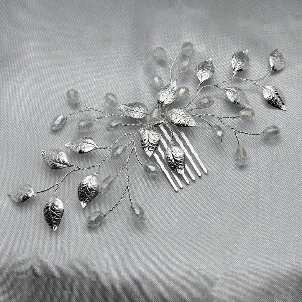 #TOC101 - Tocado/Peineta Con Zirconia