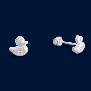 #BR161 - Broquel Pato Goma Con Zirconia - E18
