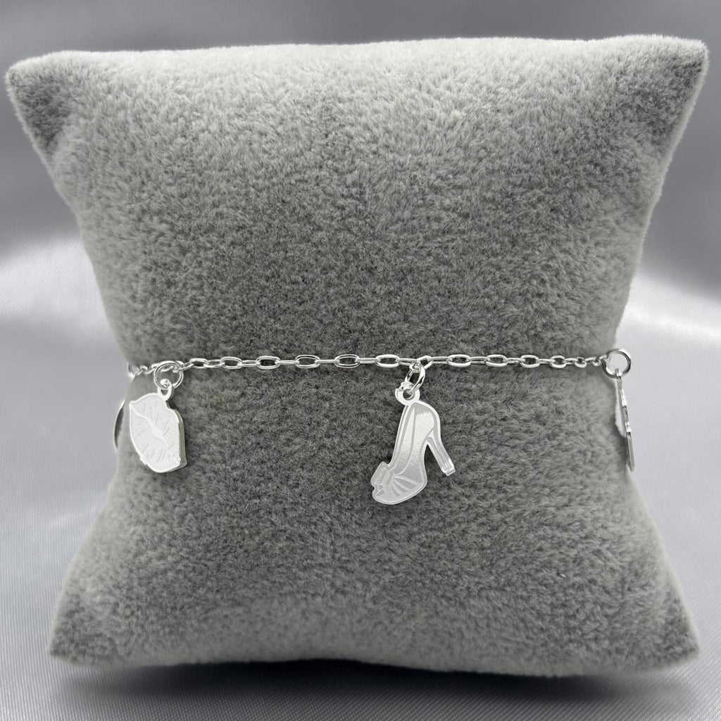 #PA115 - Pulsera Dijes Barbie Plata - LL3.1