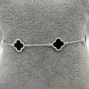 #PA134 - Pulsera Trébol Tipo Van Cleef Plata  - B14/5.4