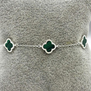 #PA134 - Pulsera Trébol Tipo Van Cleef Plata  - B14/5.4
