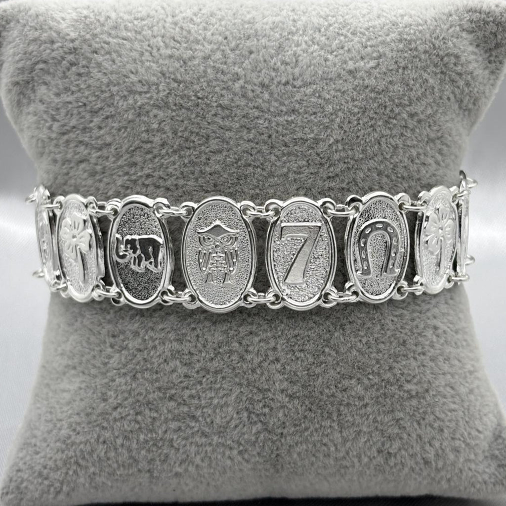 #PA290 - Pulsera Dijes De La Suerte Plata - ZC13.3