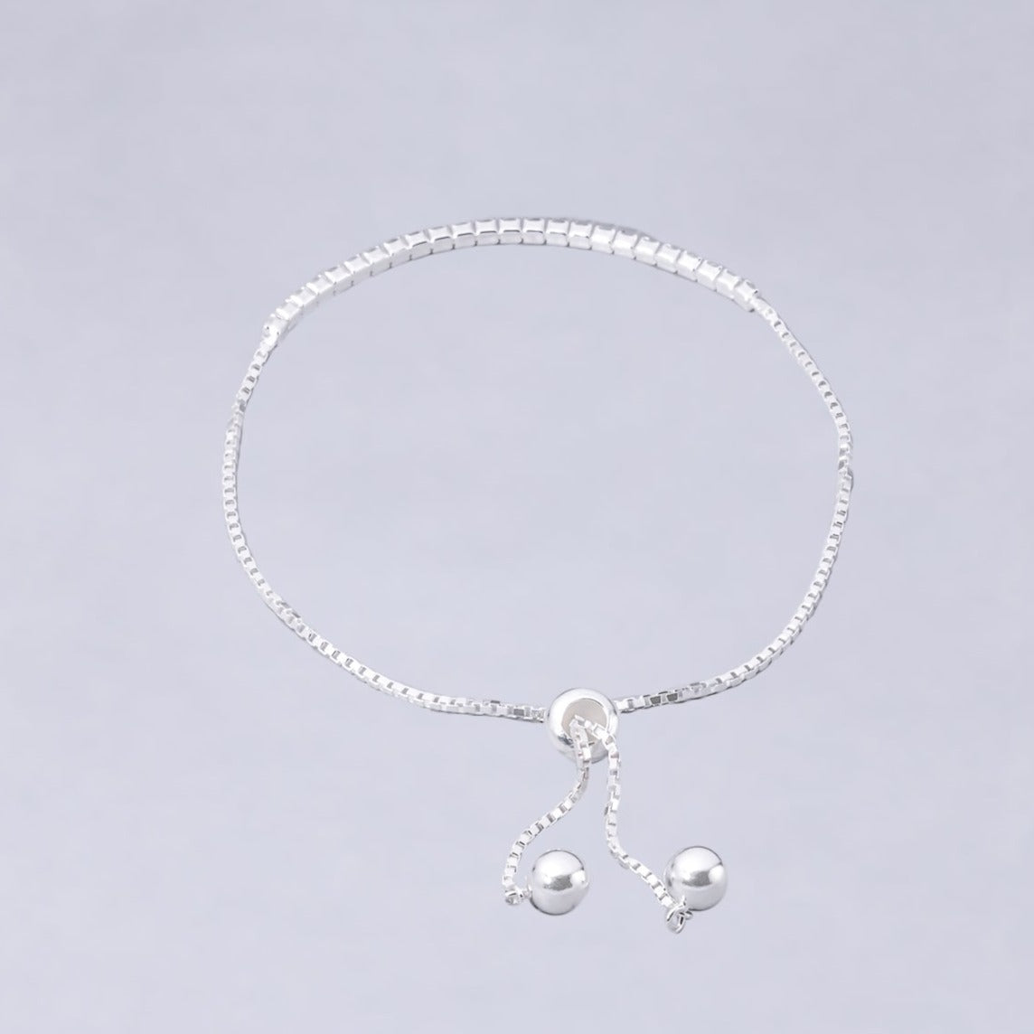 #PA301 - Pulsera Con Piedras Zirconia Ajustable Plata - IP3.9