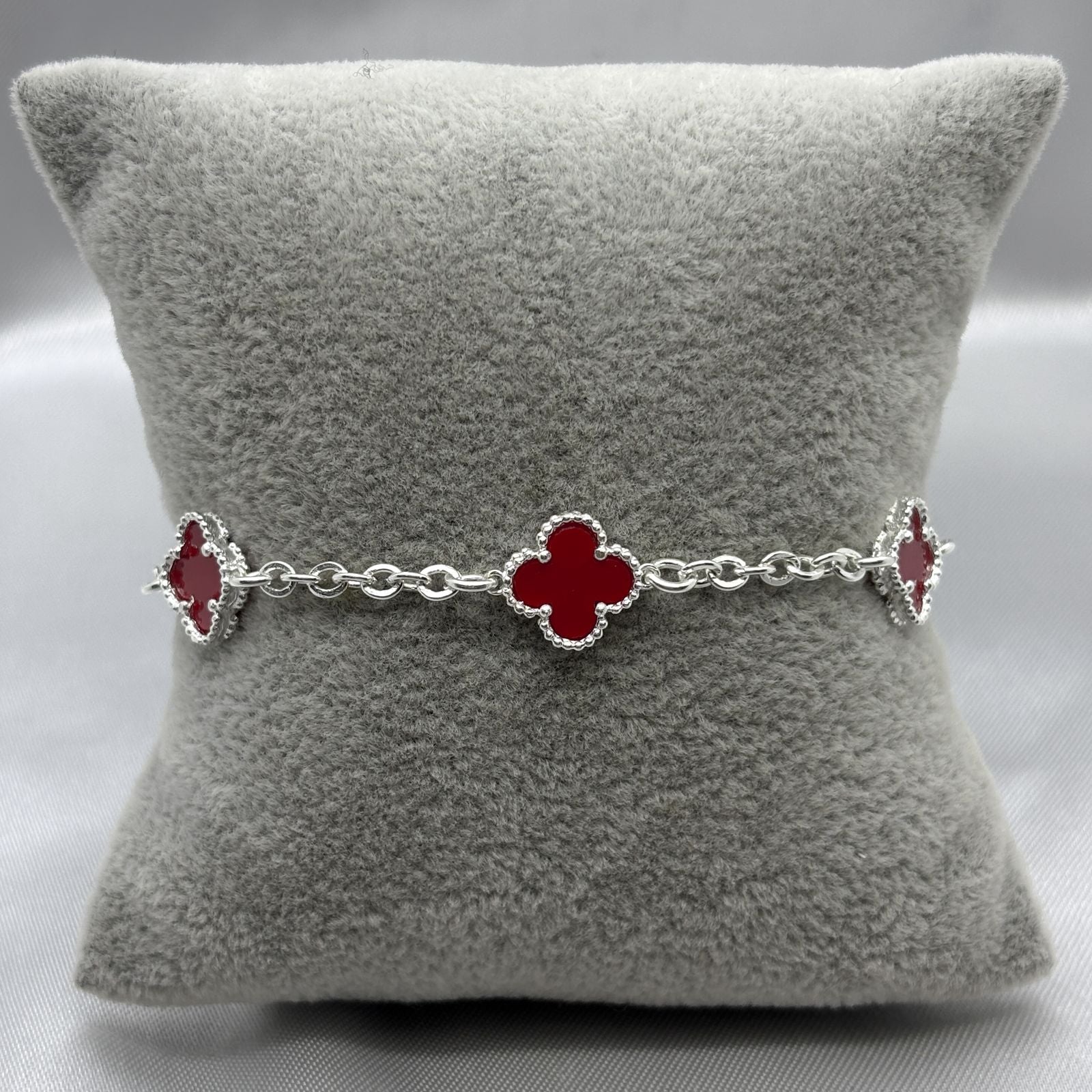 #PA488 - Pulsera Trébol Tipo Van Cleef Plata - A15/6.3