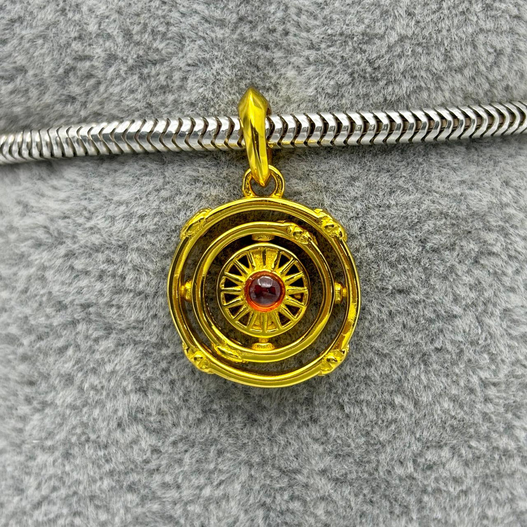 #PAN428 - Charm Astrolabio Giratorio De Juego De Tronos/Games Of Thrones Con Zirconia Plata - B11/4.2