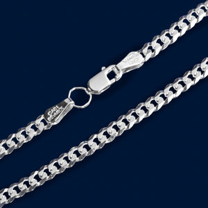 #PO101 - Pulso Cubano Plata - 100 - 4 mm - CE5.2
