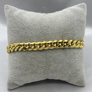 #POL115 - Pulso Tipo Mónaco Con Zirconia Oro Laminado 18K