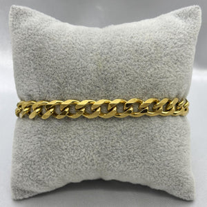 #POL116 - Pulso Tipo Monaco Con Zirconia Oro Laminado 18K