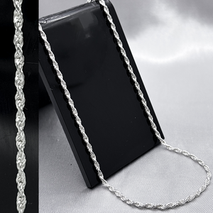 #CAD163 - Cadena Torsal Plata - 040 - 2mm - CAD4.5