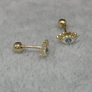 #B10231 - Broquel Ojo Turco De Oro 10k