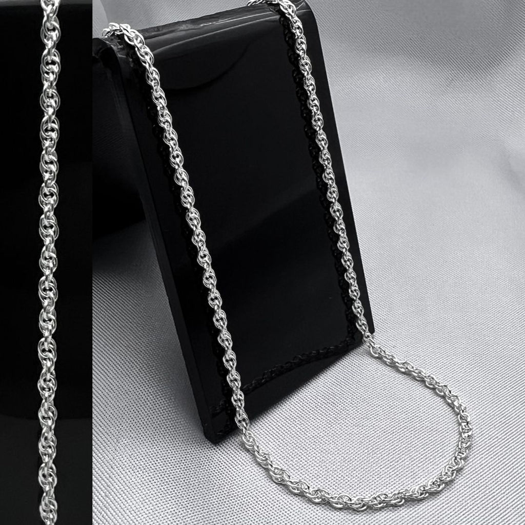 #CAD236 - Cadena Torsal Plata - 050  - 2 mm - CAD5.6