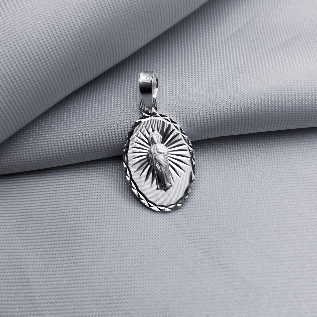 #D521 - Dije/Medalla San Judas Plata - CE1.5
