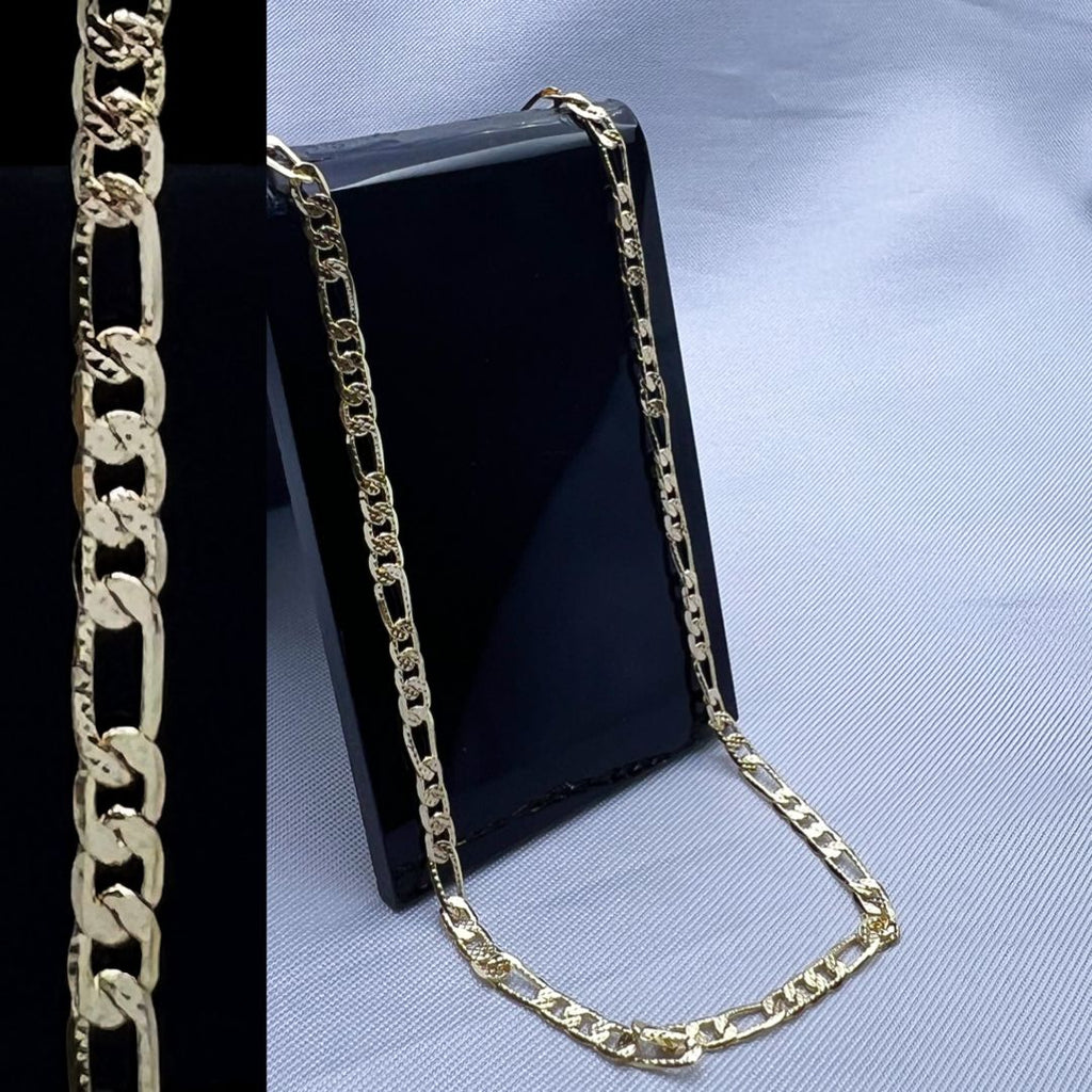 #COL109 - Cadena Cartier Diamantada Oro Laminado 18k - 5 mm