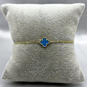 #PA10108- Pulsera Tipo Van Cleef De 1 Trébol De Oro 10K - J21/1.9