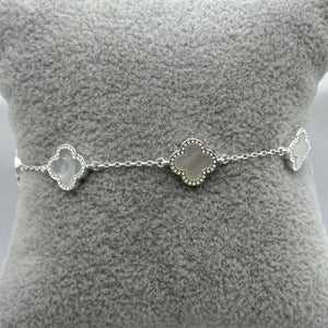 #PA134 - Pulsera Trébol Tipo Van Cleef Plata  - B14/5.4
