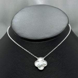 #G108 - Gargantilla Trébol Tipo Van Cleef Plata - B14/3.0
