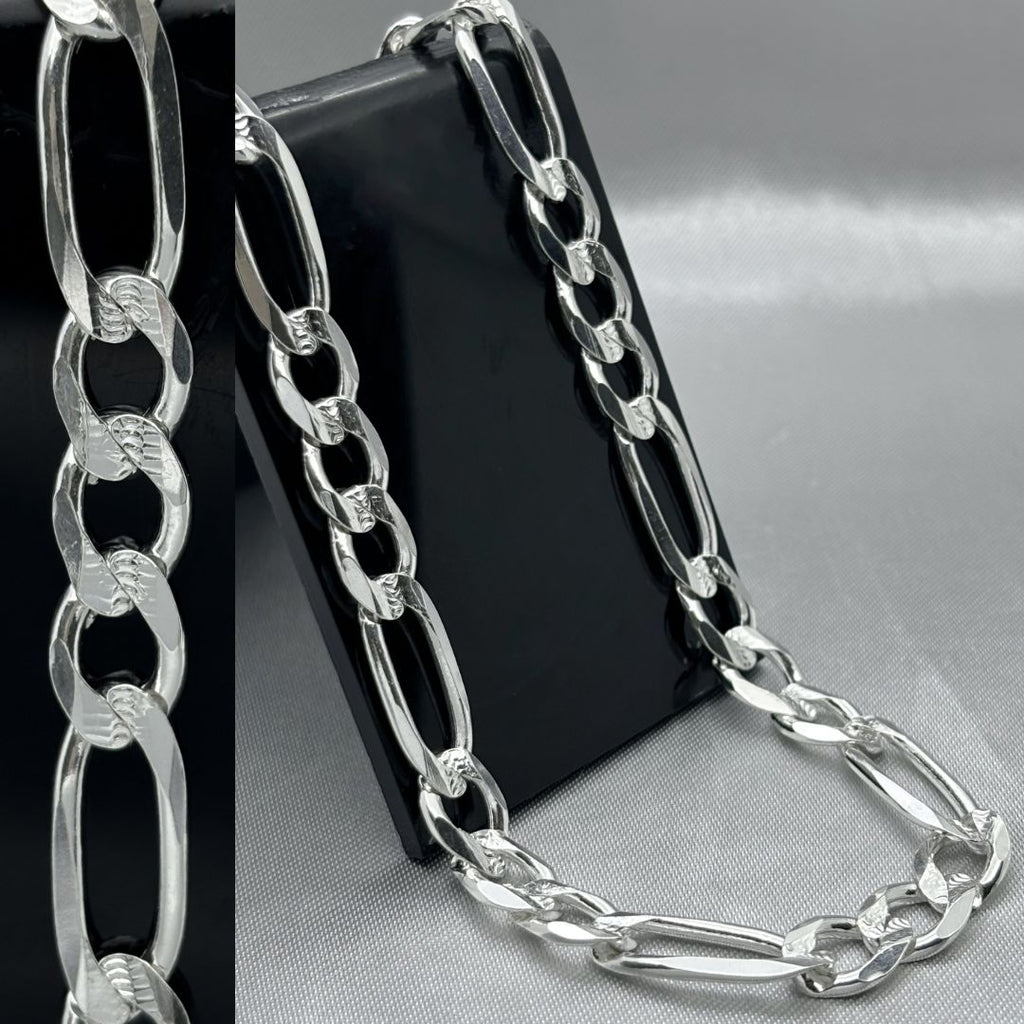 #CAD169 - Cadena Cartier Diamantada Plata - 200 - 8 mm - CAD49.0