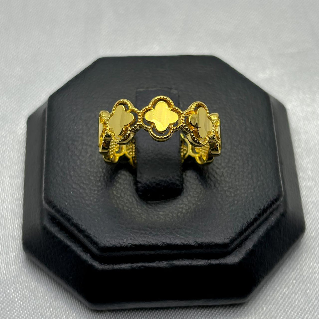 #AOL115 - Anillo Tipo Van Cleef  De Oro Laminado
