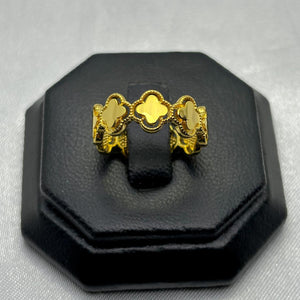 #AOL115 - Anillo Tipo Van Cleef  De Oro Laminado