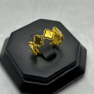 #AOL115 - Anillo Tipo Van Cleef  De Oro Laminado