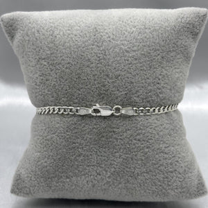 #ESC193 - Esclava Barbada Plata - 100 - 4 mm - A06/5.4