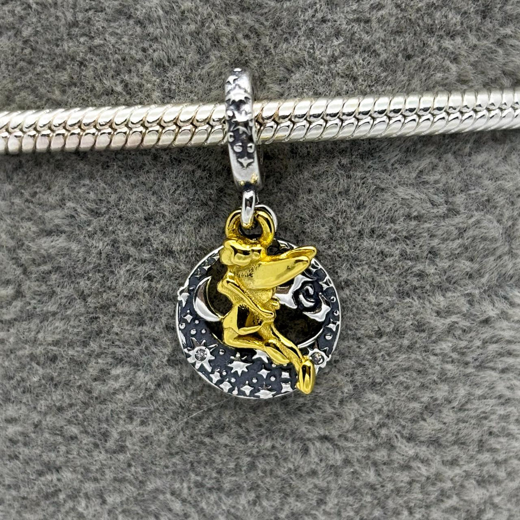 #PAN115 - Charm Tinker Bell Con Zirconia Plata - B12/2.0