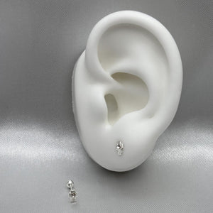 #BR137 - Broquel Cruz Piedra Zirconia Plata - BBF