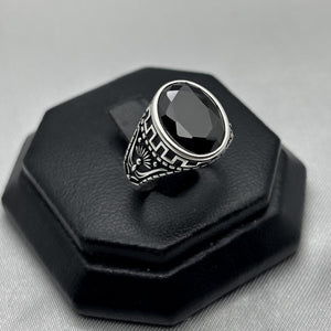 #AC166 - Anillo De Caballero Con Piedra - IC7.4