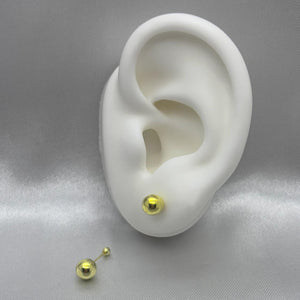 #B10163 - Broquel De Bola (Dormilona) De Oro10K