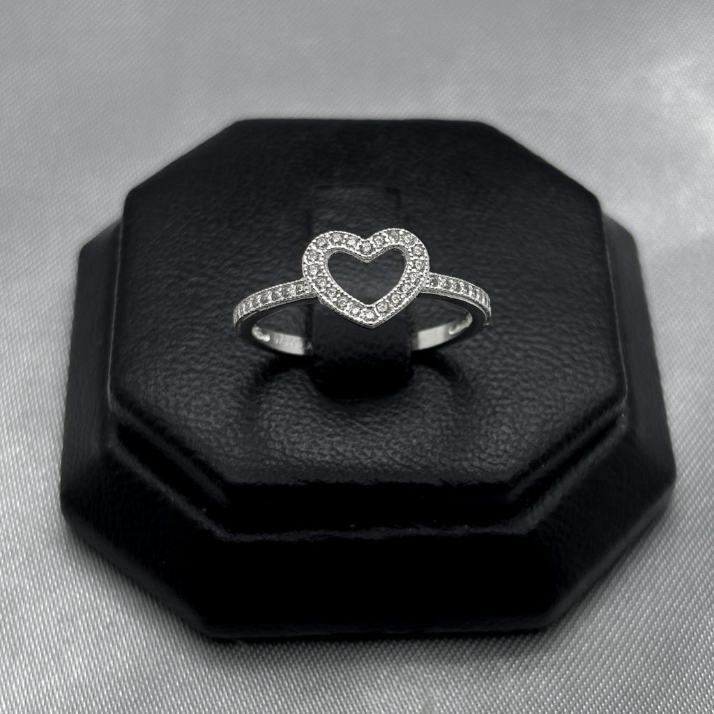 #AD113 - Anillo Corazón Con Zirconia - F1.7