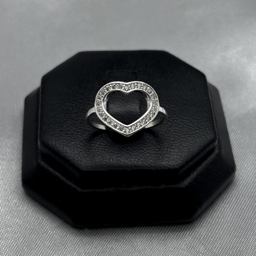 #AD114 - Anillo Corazón Con Zirconia - F1.7
