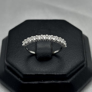 #AD203 - Anillo Media Churumbela Piedra Zirconia Plata -PU2.1
