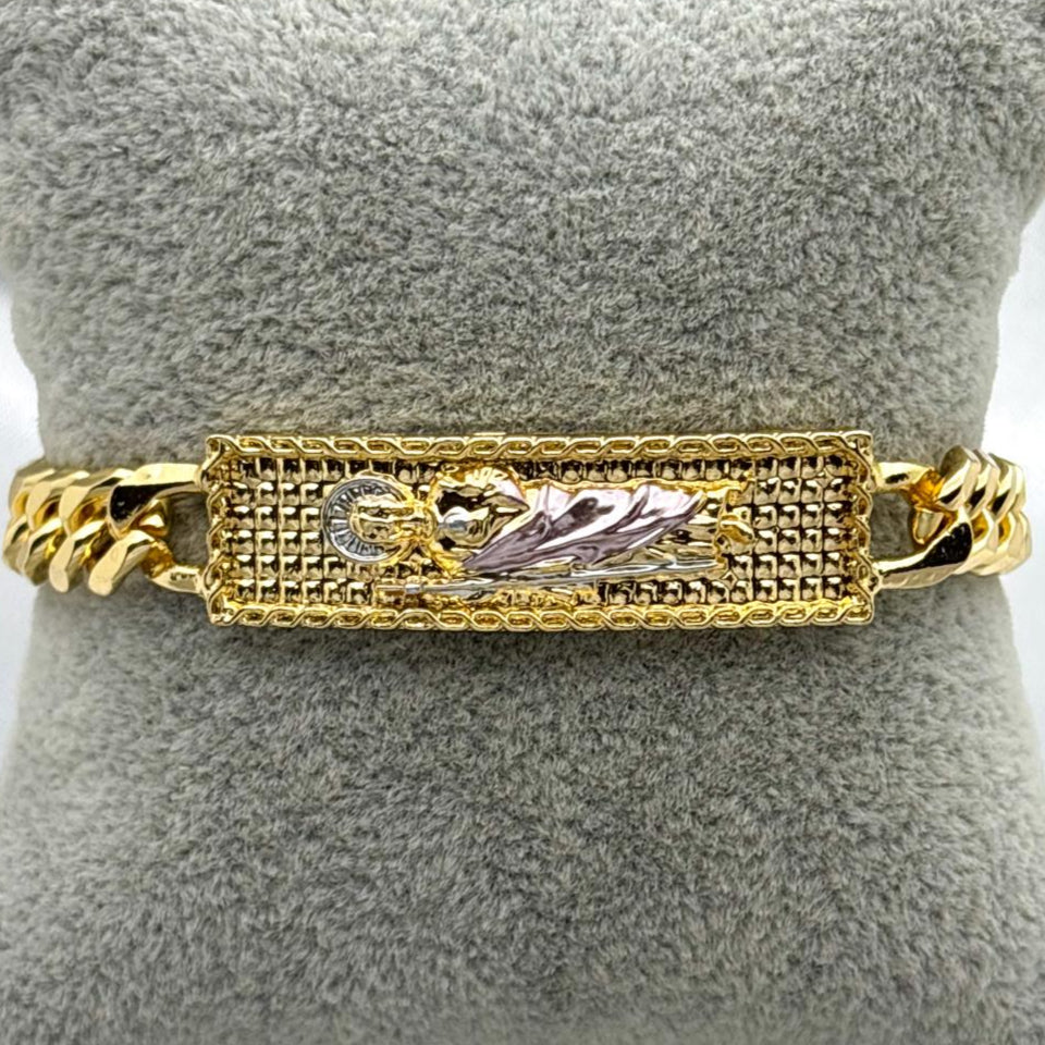 #EL106 - Esclava San Judas Oro Laminado 18k - 9 mm
