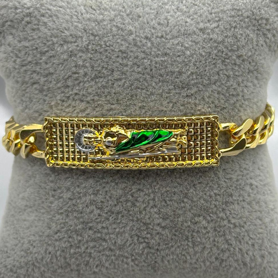 #EL108 - Esclava San Judas Oro Laminado 18k - 9 mm
