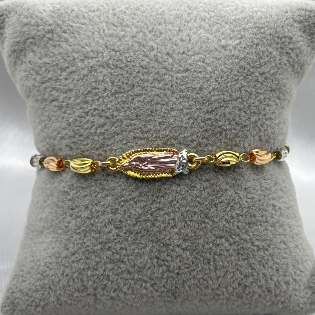 #PAL127 - Pulsera Virgen María Oro Laminado 18k