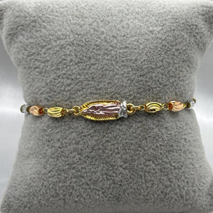 #PAL127 - Pulsera Virgen María Oro Laminado 18k