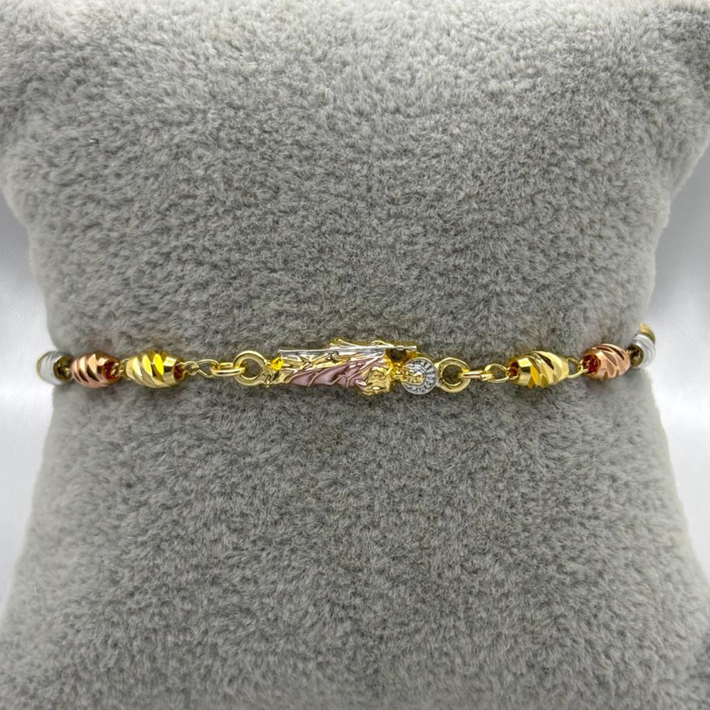 #PAL128 - Pulsera San Judas Oro Laminado 18k