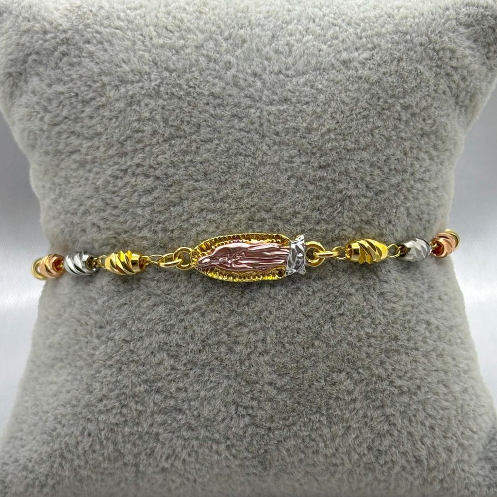 #PAL129 - Pulsera Virgen María Oro Laminado 18k