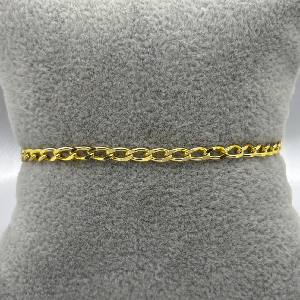#POL114 - Pulso Rada Oro Laminado 18k - 3 mm