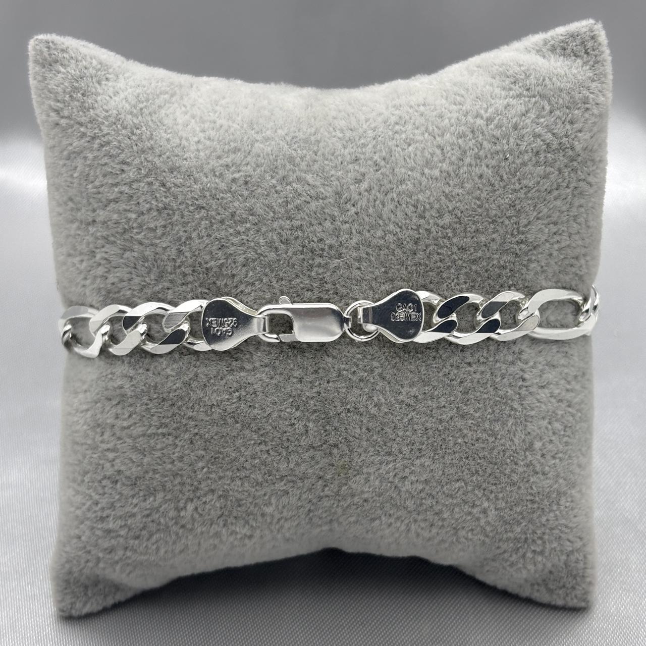 #ESC128 - Esclava San Judas Con Zirconia Plata - 7 mm - ZC18.8