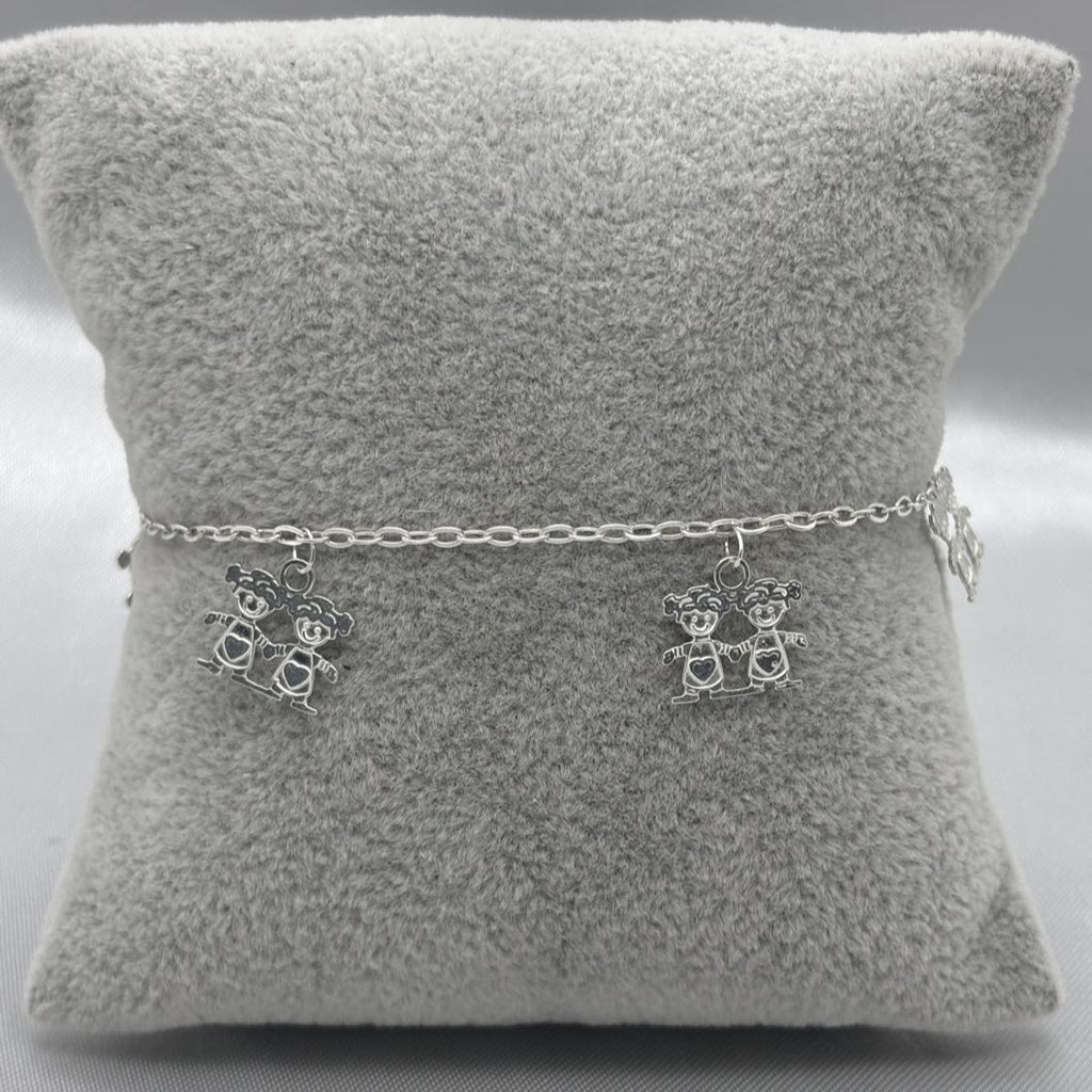 #PA241 - Pulsera Con Colgante De 2 Niñas - LL2.2