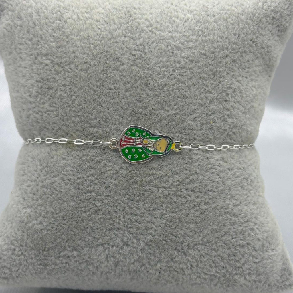 #PA169 - Pulsera Virgen María Esmaltado Plata - LL1.2